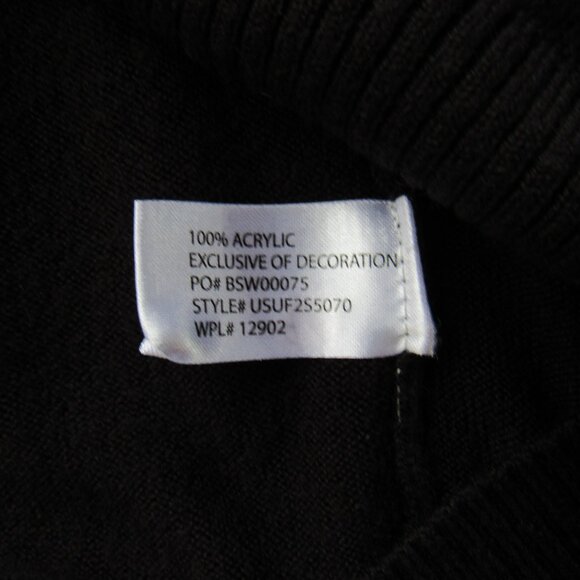 Classic Men's Black Solid V-Neck Sweater by U.S. Polo Assn. Size M - Picture 7 of 10